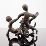 Chaim Gross Bronze Sculpture, Dog & Children